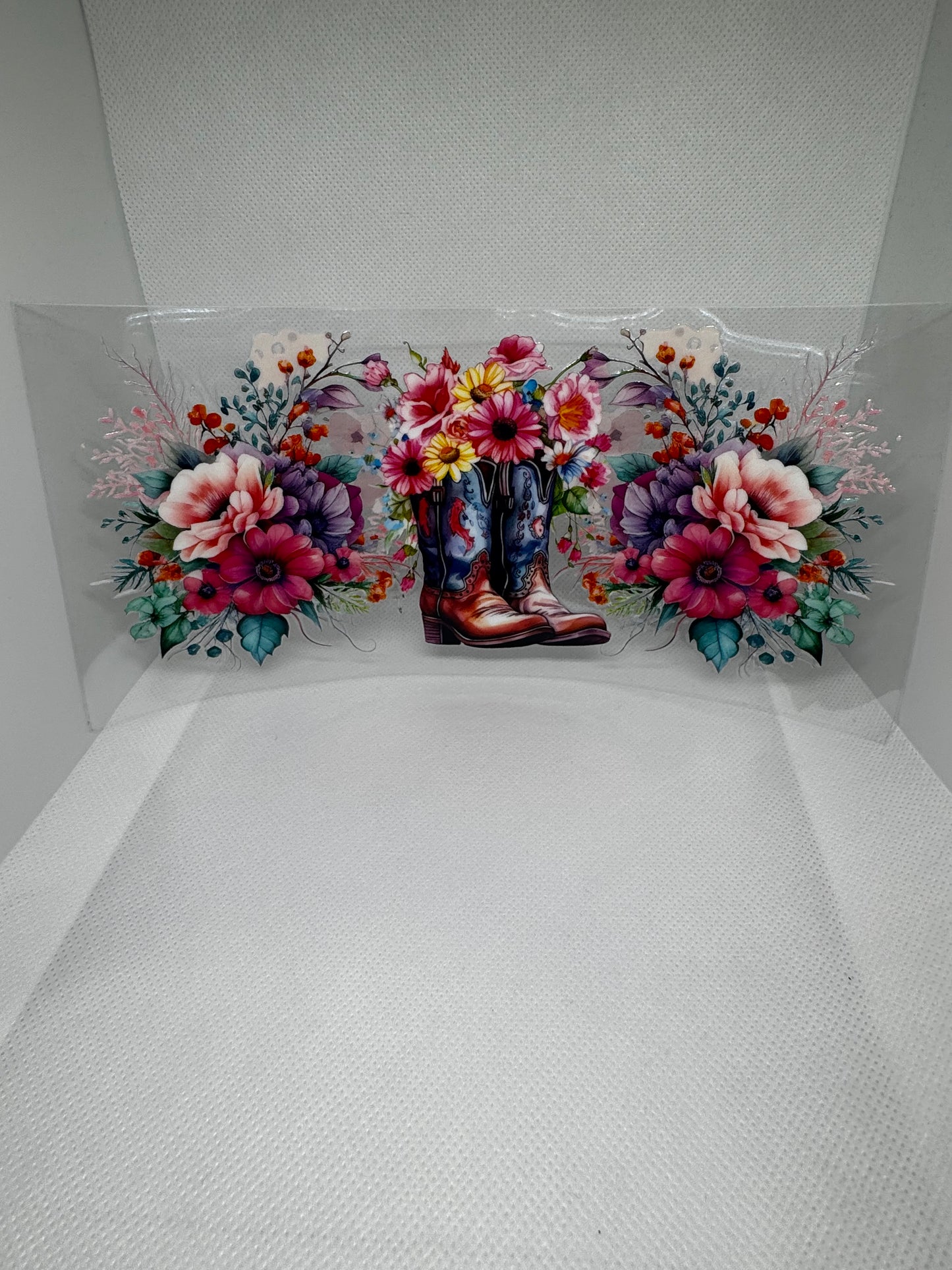 Cowgirl boots with flowers